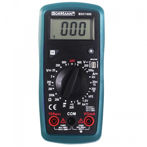 BORMANN BDC1000 Πολύμετρο Ψηφιακό AC DC 200V *
