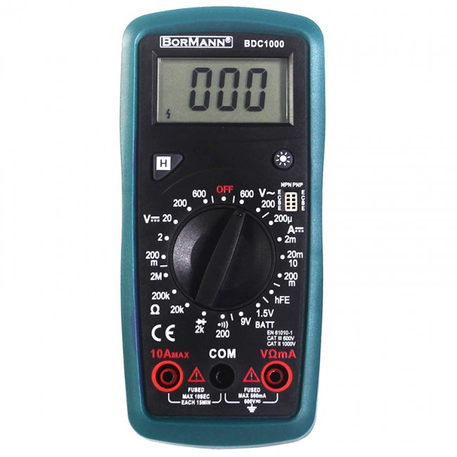 BORMANN BDC1000 Πολύμετρο Ψηφιακό AC DC 200V *