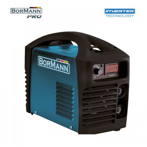 BORMANN BIW2010 Ηλεκτροκόλληση Inverter 200A,Απόδοση 200Α/60%,Ψηφ.Οθόνης,Μεγ.Ηλεκτρόδιο 4mm *
