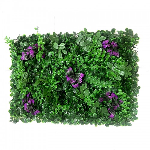 BORMANN BPN1214 Συνθετικό Πάνελ Φυλλωσιάς με Μωβ Άνθη 60x40cm