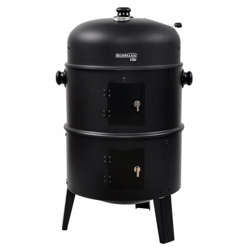 BORMANN Elite BBQ1970 Ψησταριά Κάρβουνου/Καπνιστήριο 2 σε 1 με Ρόδες *