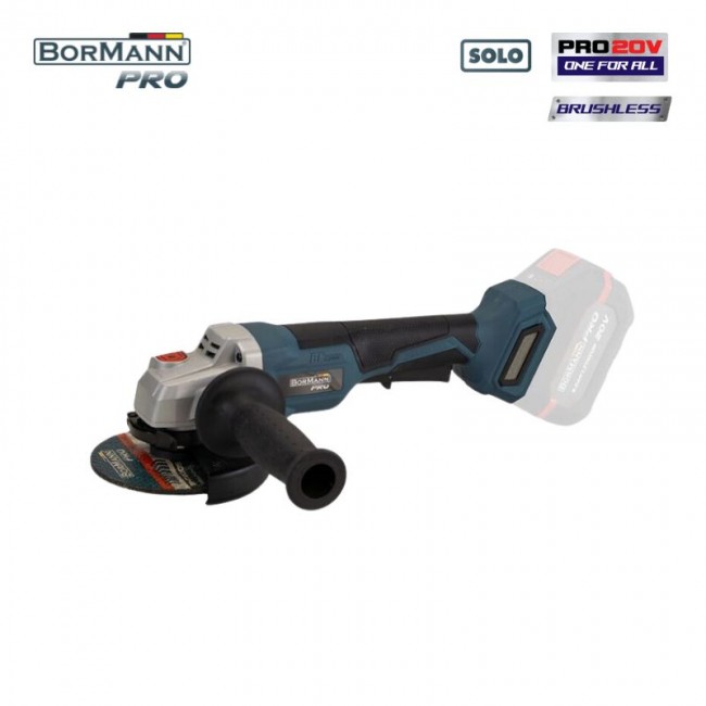 BORMANN Pro BBP5133 Γωνιακός Τροχός Compact, Brushless,Μπαταρίας 20V,Li-Ion,Φ125mm,8500rpm-SOLO  *