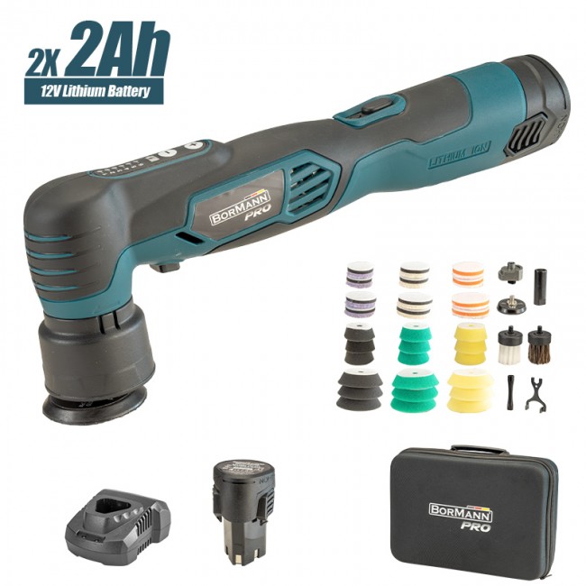 BORMANN Pro BCP3850 Αλοιφαδόρος Mini Έκκεντρος/Περιστροφικός Μπαταρίας 12V,2000-5000rpm  *