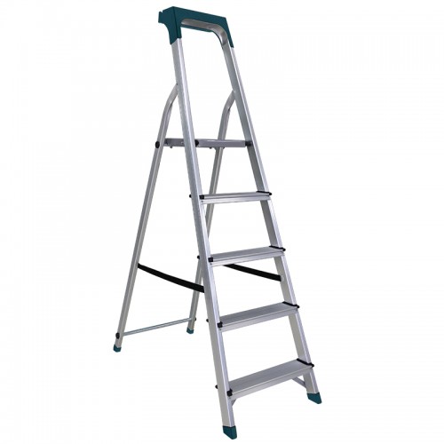 BORMANN Pro BHL9005 Σκάλα Αλουμινίου 4+1 Σκαλιά Με Θήκη Εργαλείων *