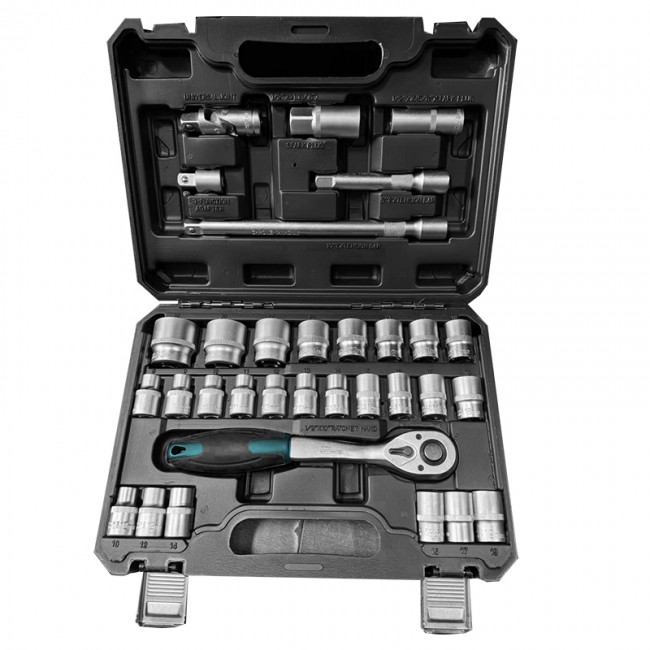 BORMANN Pro BHT5110 Σετ Καρυδάκια 1/2' με Καστάνια και Προέκταση 33τεμ *
