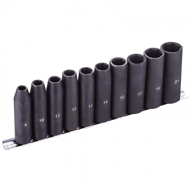 BORMANN Pro BHT7704 Σετ Καρυδάκια Aέρος Μακρυά 1/2' , 8,10,11,1213,14,15,17,19,21mm *