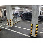 BORMANN Pro BPP2491 Γωνιά Προστασίας Parking Λαστιχένια Ύψος 80cm Με Ανακλαστικές Ταινίες *