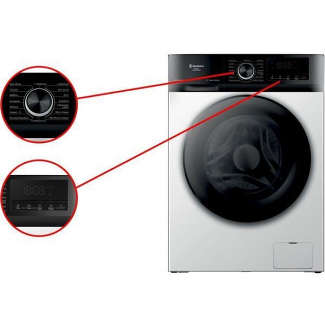 Morris WIW-81443 Πλυντήριο Ρούχων 8kg με Τεχνολογία Ατμού 1400 Στροφών BLDC Inverter Motor *
