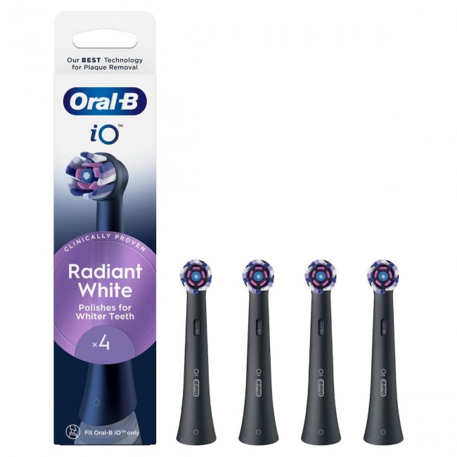 Oral-B iO Radiant White Ανταλλακτικά για Black 4τμχ 80765100 Oral-B iO Radiant White Ανταλλακτικά για Black 4τμχ 80765100