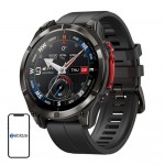 Zeblaze Stratos 4 Pro Stainless Steel 49mm Αδιάβροχο Smartwatch με Παλμογράφο (Μαύρο)