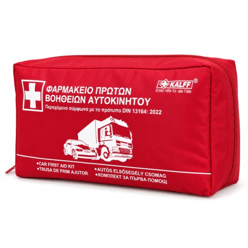 Kalff FK7151-99 Φαρμακείο Πρώτων Βοηθειών Αυτοκινήτου Τσαντάκι με Εξοπλισμό