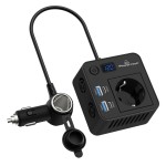 Powertech PTL-028 Inverter Αυτοκινήτου Ptl-028 200w 12v/24v Dc 110v/220v Ac 2x Usb-c/2x Usb 