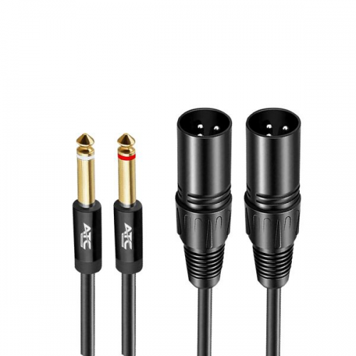 2 poles 6.35mmx2 - 2x XLR male cable(02.008.0138)