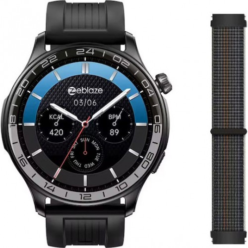 ZEBLAZE Btalk 4 Pro smartwatch, heart rate, 1.43 AMOLED, μαύρο