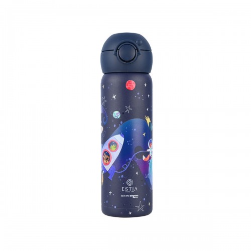Estia 01-33118 Wonder Bottle Save the Aegean Ανοξείδωτο Παιδικό Παγούρι Θερμός με Καλαμάκι Non Spill Solar Jump 500ml *