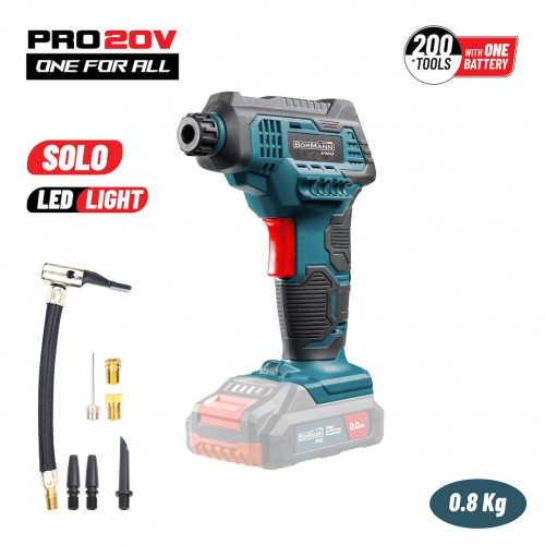 Bormann Pro BBP3640 Τρόμπα Αυτοκινήτου 130PSI Επαναφορτιζόμενη 30lt/min (Χωρίς Μπαταρία) 20V *