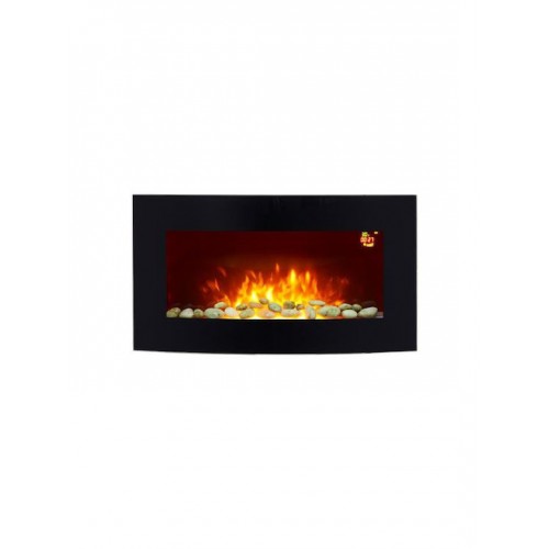 Eurolamp 300-41750 Επιτοίχιο Ηλεκτρικό Τζάκι 2000W 71.8x40cm
