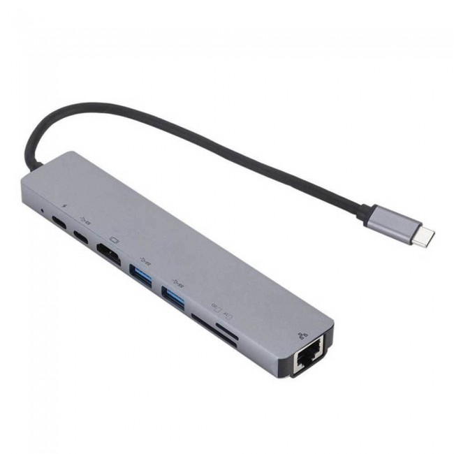 ATC USB-C Docking Station με HDMI PD Ethernet Γκρι (06.005.0074)