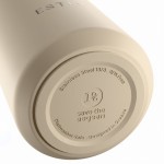 Estia 01-42820 Lens Save The Aegean Ποτήρι Θερμός Ανοξείδωτο BPA Free 360ml Dune με Καλαμάκι *