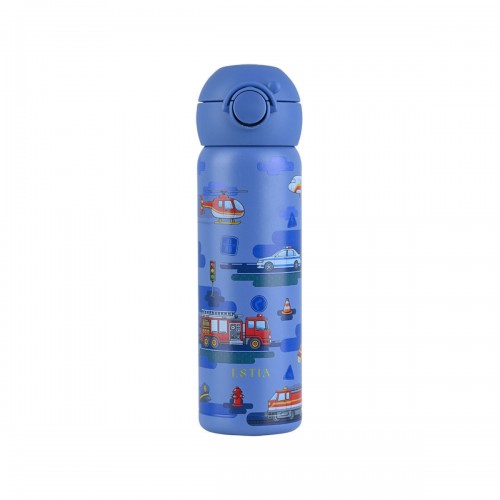 Estia 01-43704 Wonder Bottle Save The Aegean Ανοξείδωτο Παιδικό Παγούρι Θερμός με Καλαμάκι Non Spill City Hereos 500ml *
