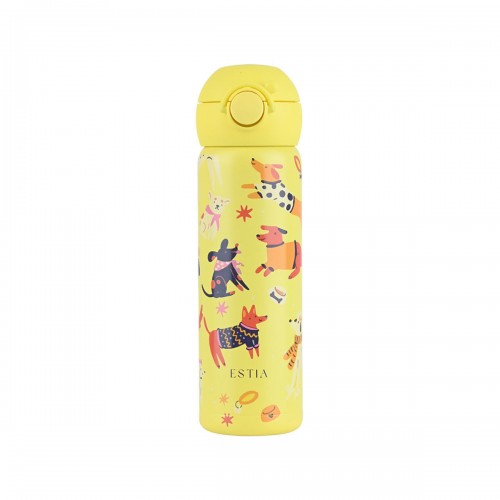Estia 01-43667 Wonder Bottle Save The Aegean Ανοξείδωτο Παιδικό Παγούρι Θερμός με Καλαμάκι Non Spill Pet Party 500ml *