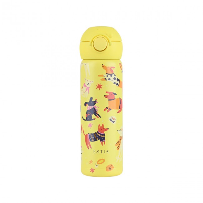 Estia 01-43667 Wonder Bottle Save The Aegean Ανοξείδωτο Παιδικό Παγούρι Θερμός με Καλαμάκι Non Spill Pet Party 500ml *