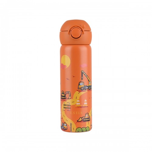 Estia 01-43698 Wonder Bottle Save The Aegean Ανοξείδωτο Παιδικό Παγούρι Θερμός με Καλαμάκι Non Spill The Big Build 500ml *