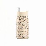 Estia 01-42912 Lens Save The Aegean Ποτήρι Θερμός Ανοξείδωτο BPA Free 360ml Bloom Beige με Καλαμάκι *