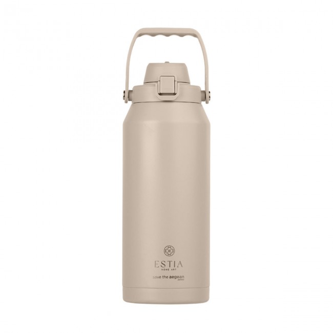 Estia 01-41434 Lift Bottle Save The Aegean Ανακυκλώσιμο Μπουκάλι Θερμός Ανοξείδωτο BPA Free 1.8lt Dune με Λαβή *