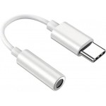 POWERTECH CAB-UC084 λευκός αντάπτορας USB-C σε 3.5mm POWERTECH CAB-UC084 λευκός αντάπτορας USB-C σε 3.5mm