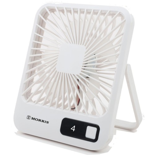 Morris MDF-15239 Ανεμιστηράκι 5W USB Αναδιπλούμενο Λευκό