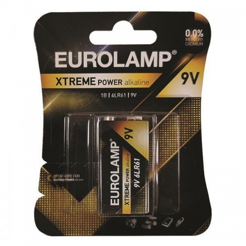 Eurolamp 147-24124 Extreme Αλκαλική Μπαταρία 9V 1τμχ 