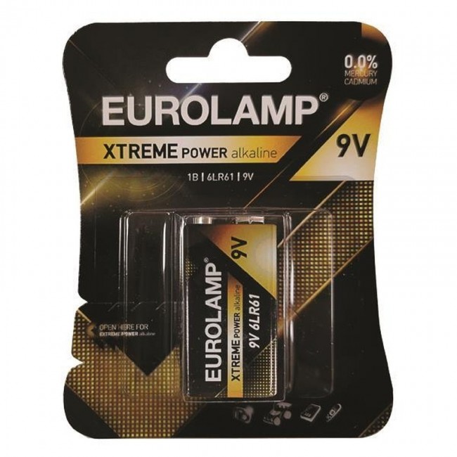 Eurolamp 147-24124 Extreme Αλκαλική Μπαταρία 9V 1τμχ 