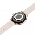 QCY Watch Elite S11 Pink Gold - Small metal 1,19" AMODEL Fashion BT Call IPX8 Waterproof 7Day always QCY
