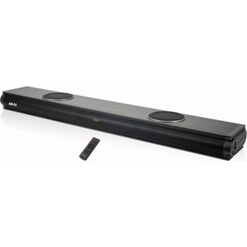 Akai ASB-29 Soundbar 2.0 Bluetooth και HDMI 100W με Τηλεχειριστήριο Μαύρο