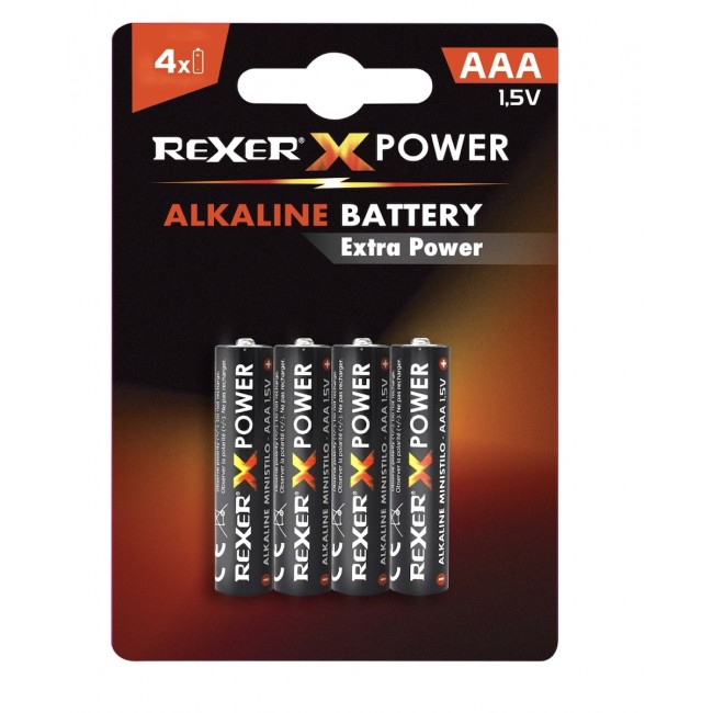 Rexer RXBA2-AAA04P LR03 1.5V Aaa Αλκαλικές Μπαταρίες 4τεμ