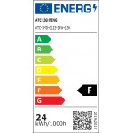 ATC Λάμπα LED 24W 125mm για Ντουί E27 και Σχήμα G125 Ψυχρό Λευκό 2500lm (25.001.0023) *