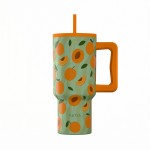 Estia 01-41632 Θερμός Straw Tumbler XL 900ml Peach Garden *