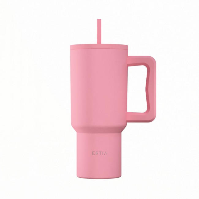 ESTIA 01-41526 ΘΕΡΜΟΣ STRAW TUMBLER XL SAVE THE AEGEAN 900ml ROSE *