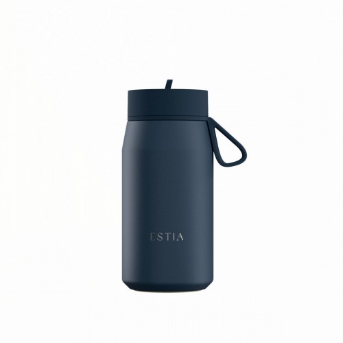 Estia 01-42677 Pulse Save The Aegean Ανακυκλώσιμο Μπουκάλι Θερμός Ανοξείδωτο BPA Free 360ml Indigo *