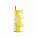 Estia 01-43094 Lens Save The Aegean Μπουκάλι Θερμός Ανοξείδωτο 360ml Yellow Daisy με Καλαμάκι *