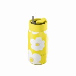 Estia 01-43094 Lens Save The Aegean Μπουκάλι Θερμός Ανοξείδωτο 360ml Yellow Daisy με Καλαμάκι *