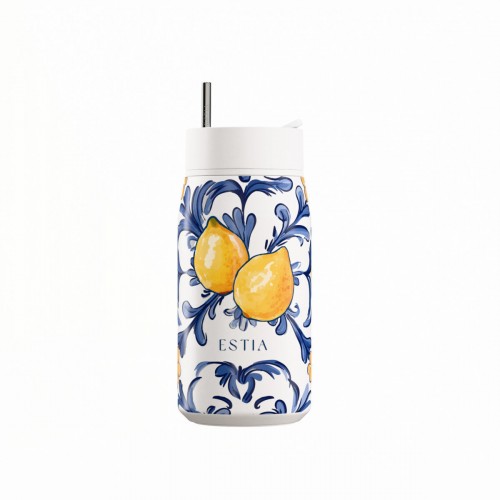 Estia 01-42899 Lens Save The Aegean Μπουκάλι Θερμός Ανοξείδωτο BPA Free 360ml Amalfi Coast *