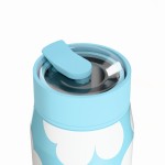 Estia 01-43087 Lens Save The Aegean Μπουκάλι Θερμός Ανοξείδωτο BPA Free 360ml Blue Daisy με Καλαμάκι *
