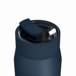 Estia 01-42790 Lens Save The Aegean Μπουκάλι Θερμός Ανοξείδωτο BPA Free 360ml Indigo με Καλαμάκι *