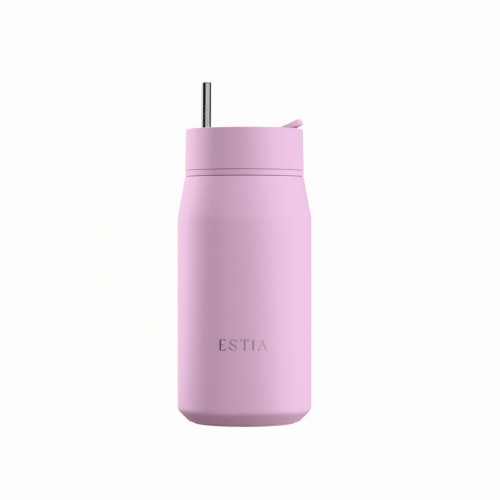 Estia 01-42813 Lens Save The Aegean Μπουκάλι Θερμός Ανοξείδωτο BPA Free 360ml Lavender με Καλαμάκι *