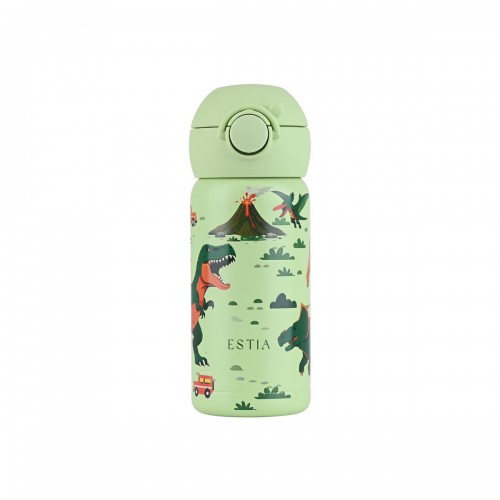 Estia 01-43629 Wonder Bottle Save The Aegean Παιδικό Παγούρι Θερμός Δεινόσαυρος Ανοξείδωτο με Καλαμάκι Non Spill Dino Explorer 350ml *