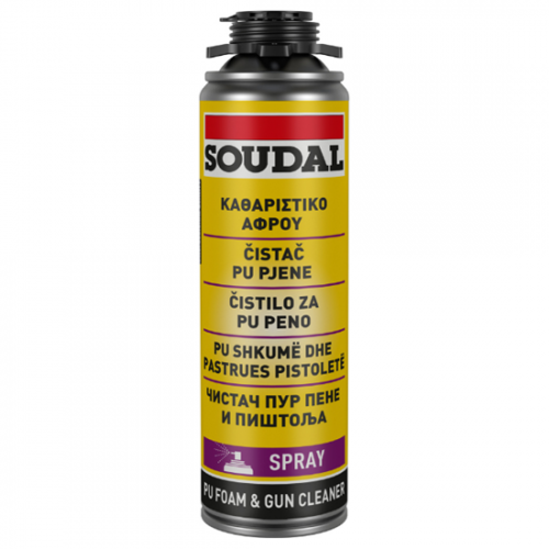 Soudal Καθαριστικό Σπρέι 500ml Πιστολιού Πολυουρεθάνης 123001142
