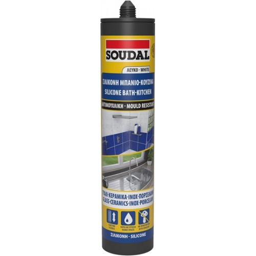 SOUDAL Σιλικόνη αντιμουχλική λευκή 280ml 122990142
