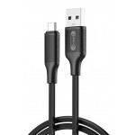 XO NB265 USB 2.0 Cable USB-C male - USB-A 15W Μαύρο 1m 16.005.0325